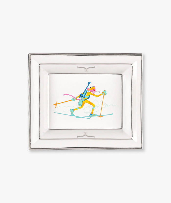 Pocket Emptier Pink Panther Ski White