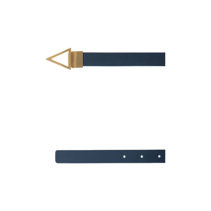 Reversible Leather Belt Blue