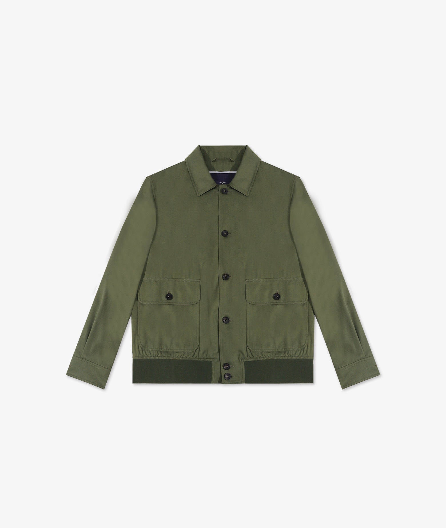 Cotton Jacket Sempione Olive Sportwear Blouson