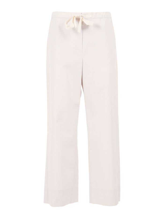 TROUSERS White Cotton Pant
