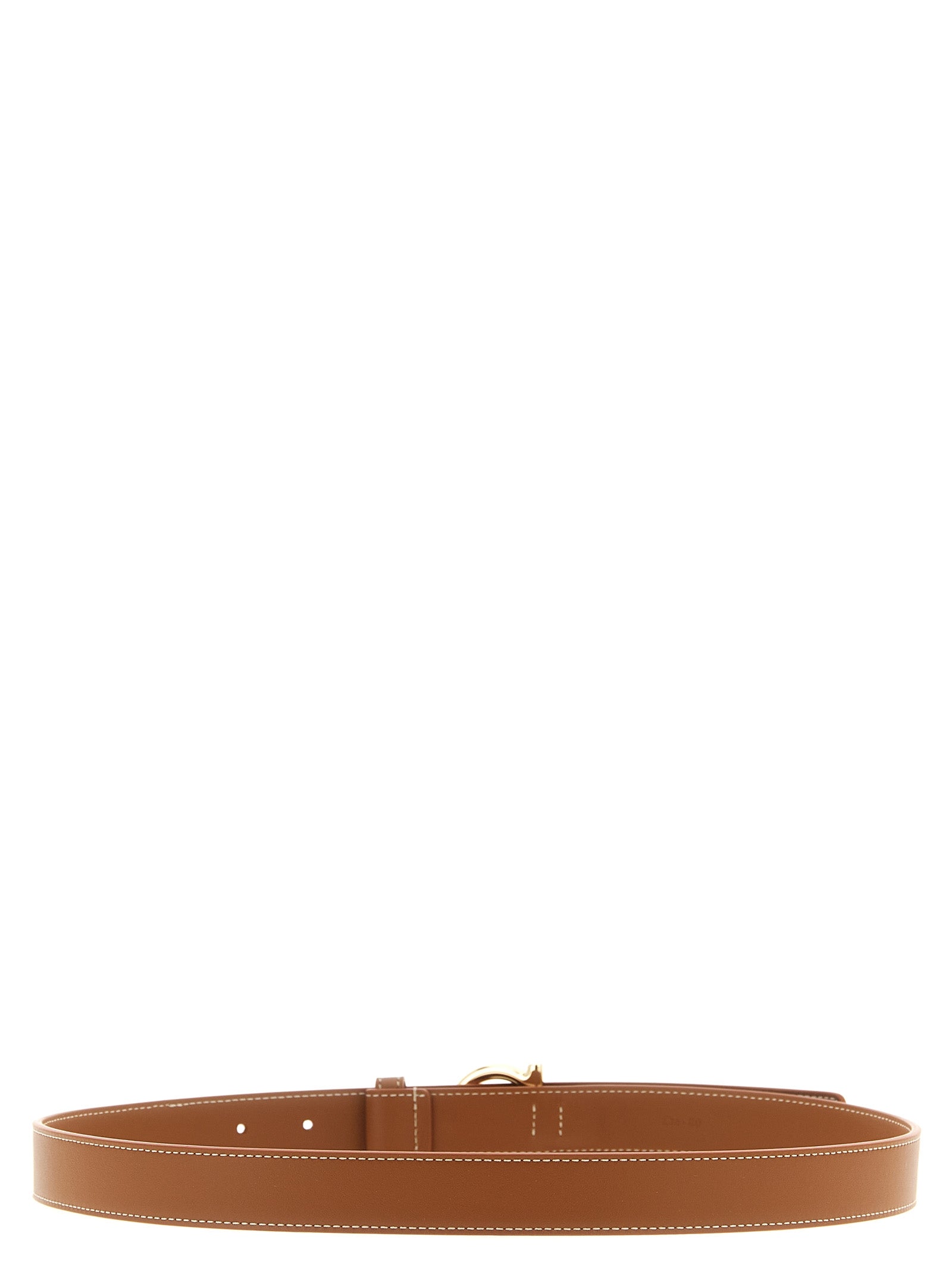 Gancini belt Brown Calfskin Leather (bos Taurus)