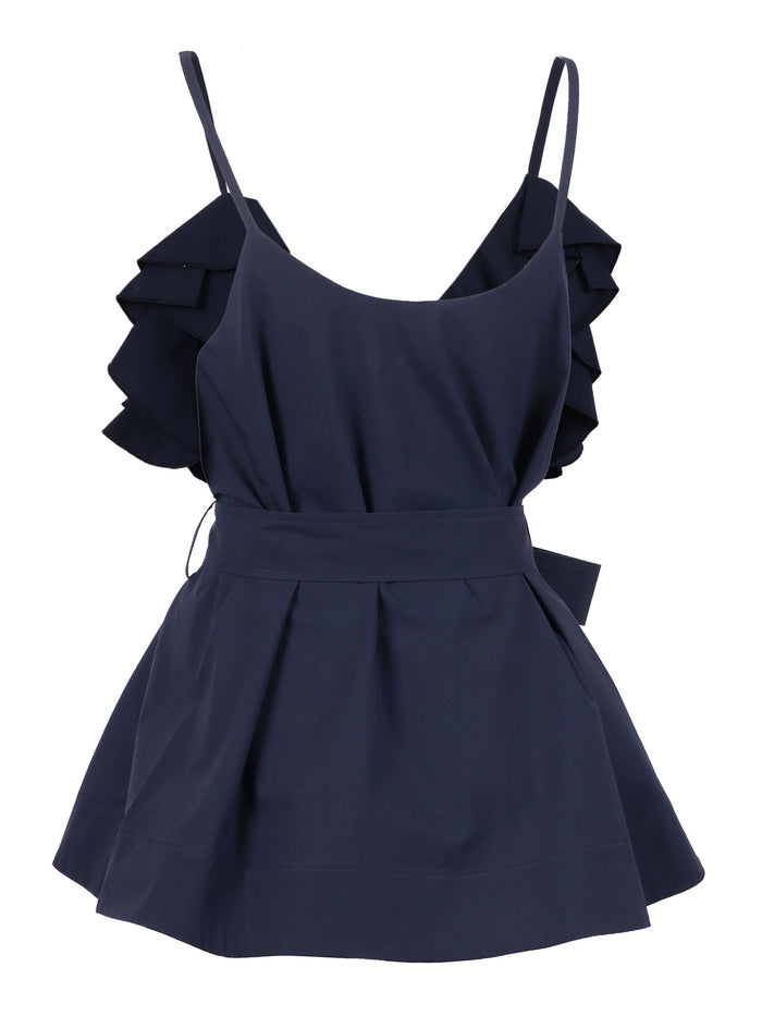 Blouse Blue Cotton