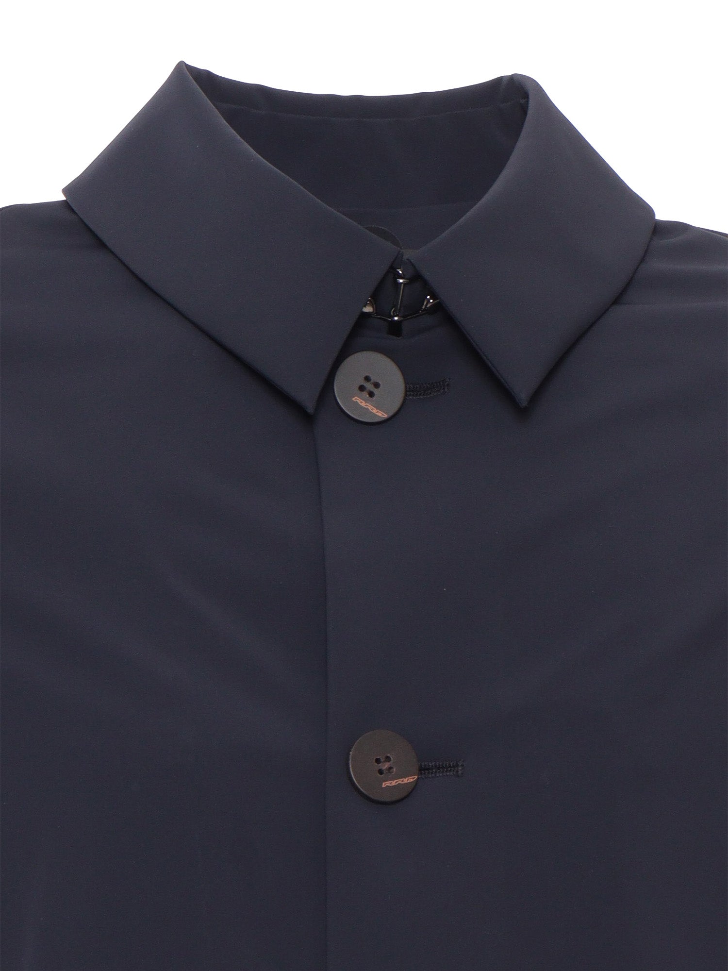 Long blue jacket Polyurethane Heavy
