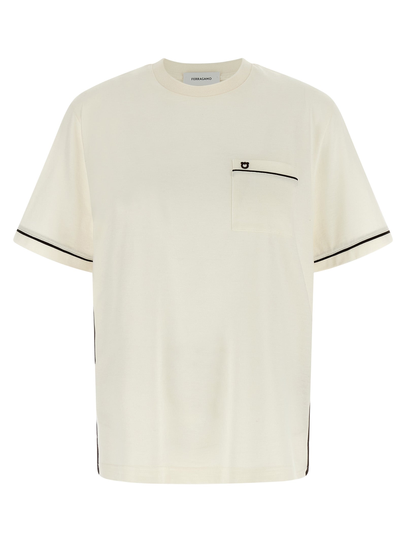 Gancini T-shirt Beige Cotton Cachemire