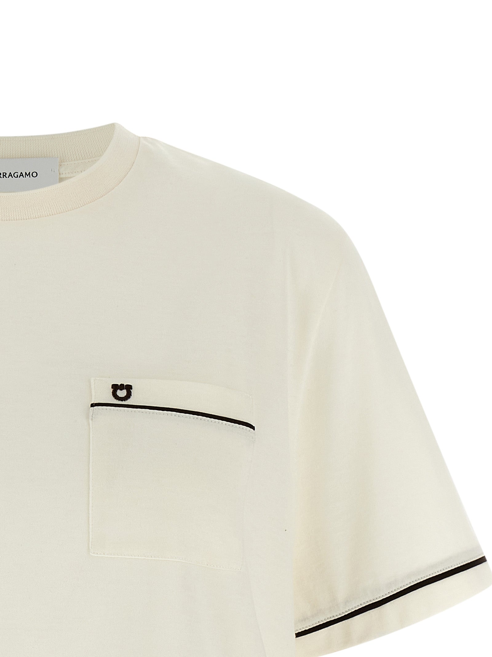 Gancini T-shirt Beige Cotton Cachemire