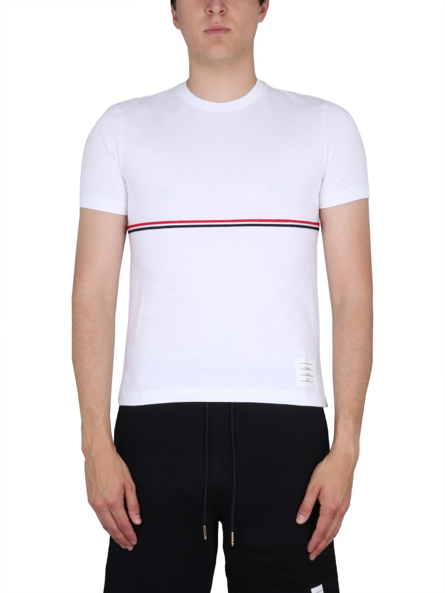 Rwb Stripe T-Shirt White Cotton T-shirts