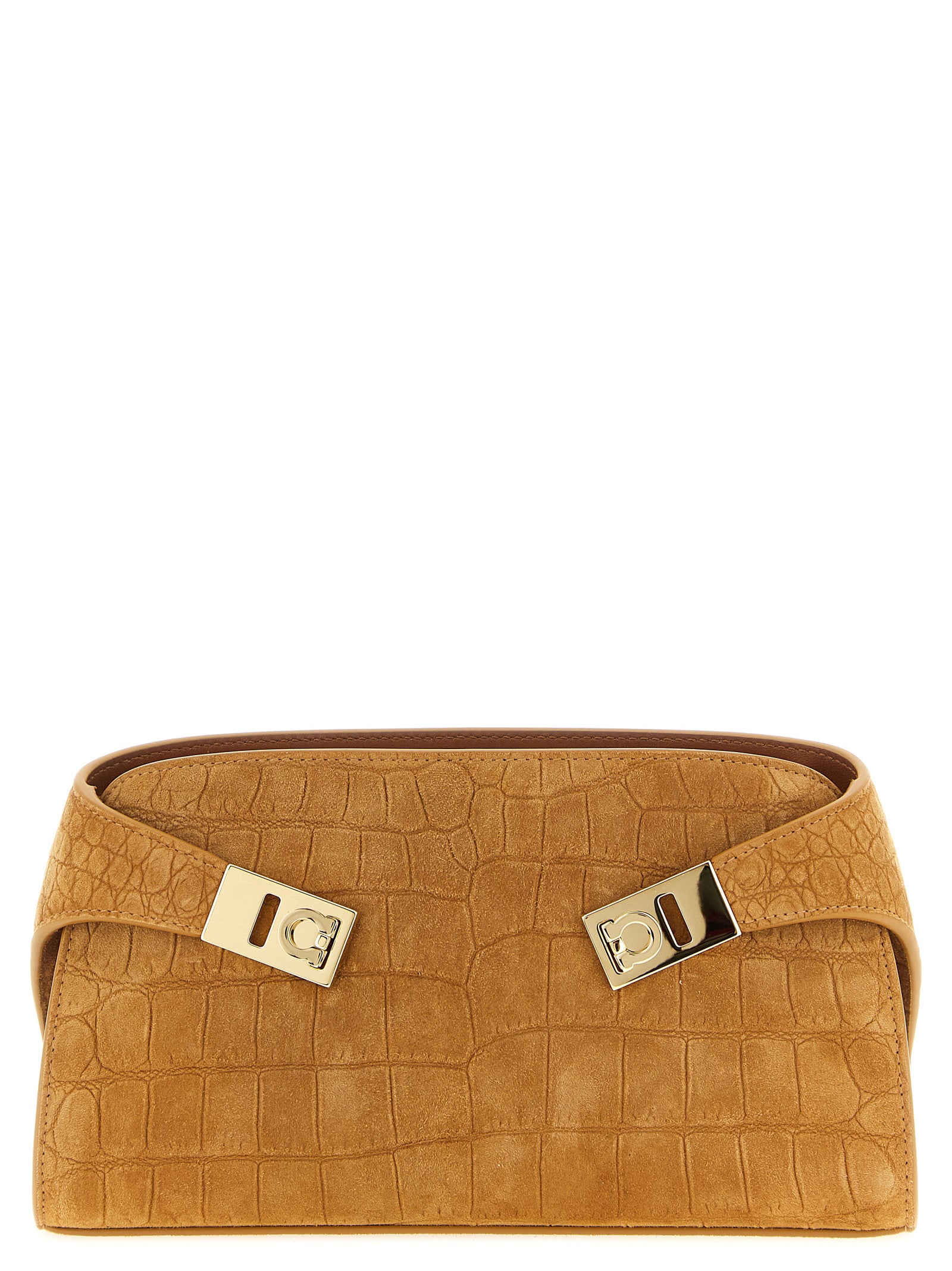 Hug mini crossbody bag Brown