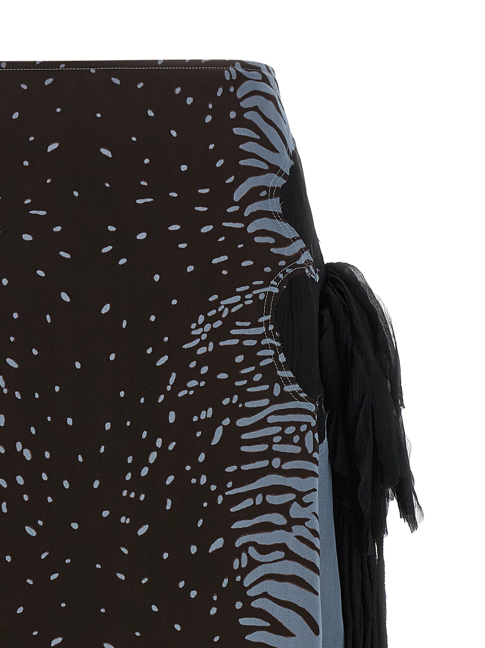 Georgette skirt Multicolor Silk