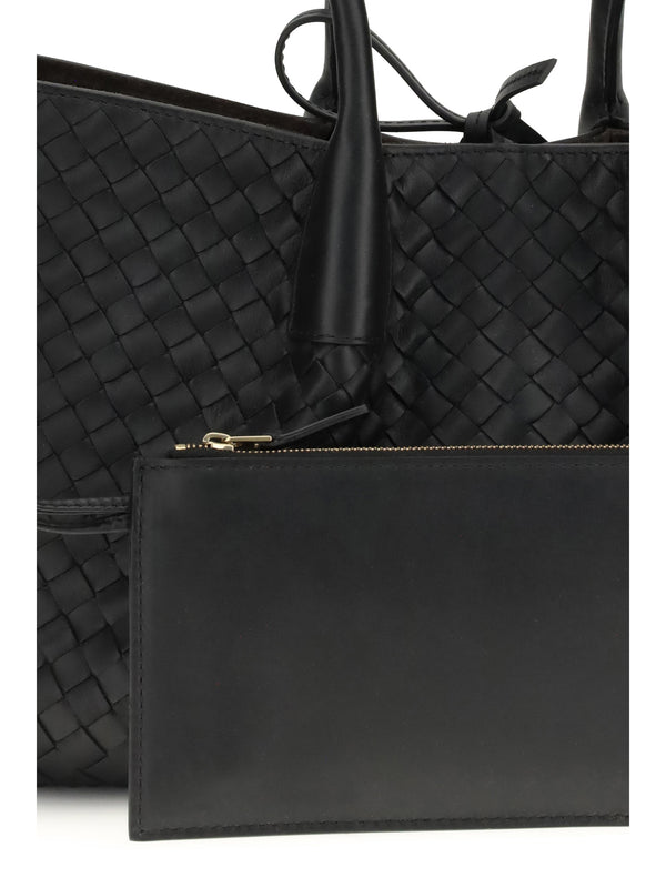 Tote Bag Pinacoteca Black Calfskin Black/fondant-m Br Calf Leather Shoulder