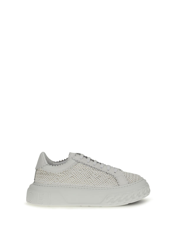 Casadei Upper: 100% calf leather; Sole: 100% rubber sneaker in white