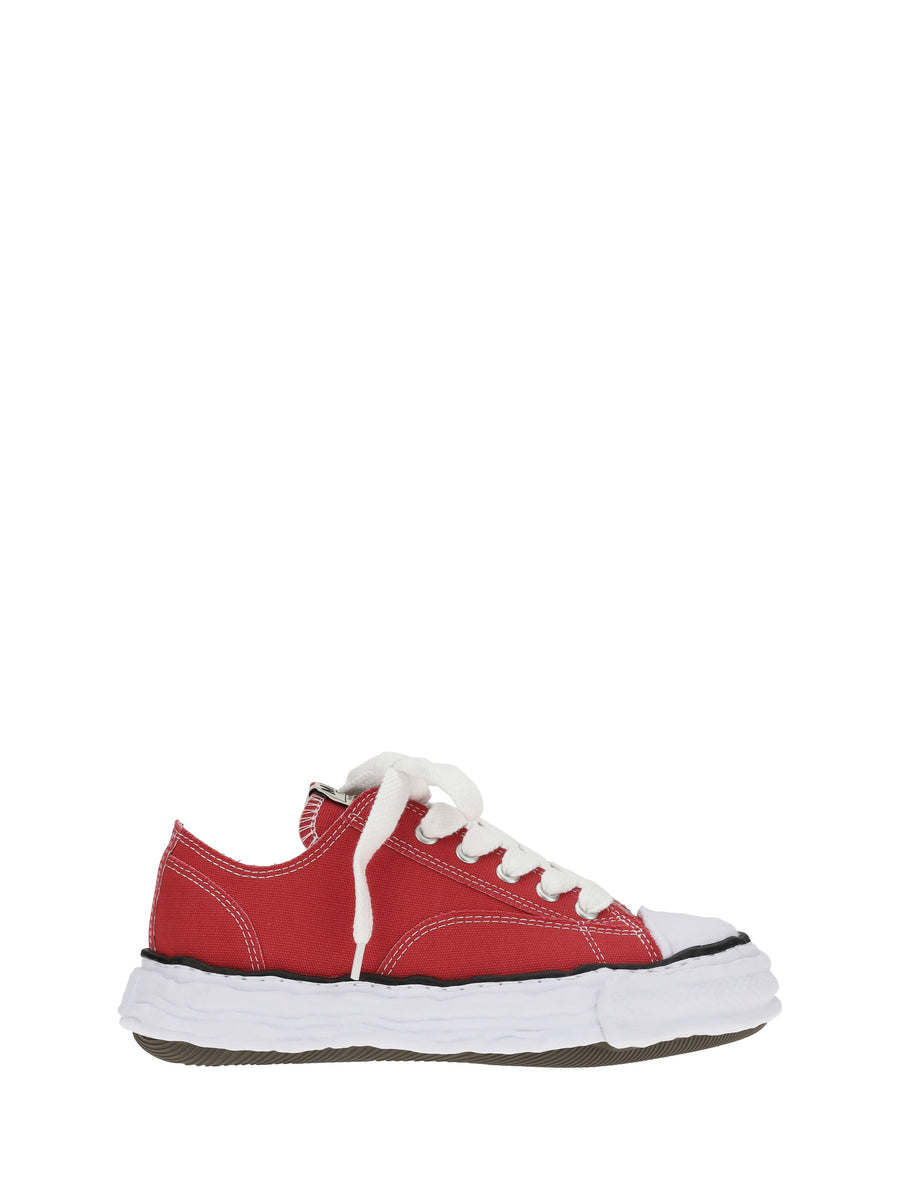 Maison Mihara Yasuhiro Upper: 100% cotton; Sole: 100% rubber sneaker in red