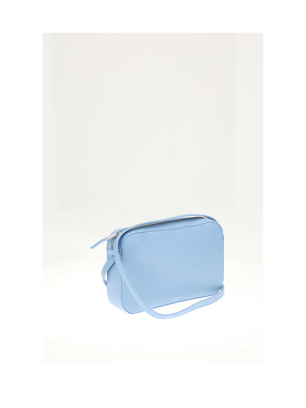 Messenger Bag Sky Blue-Ultra White Calf Leather Blue/ultra Shoulder