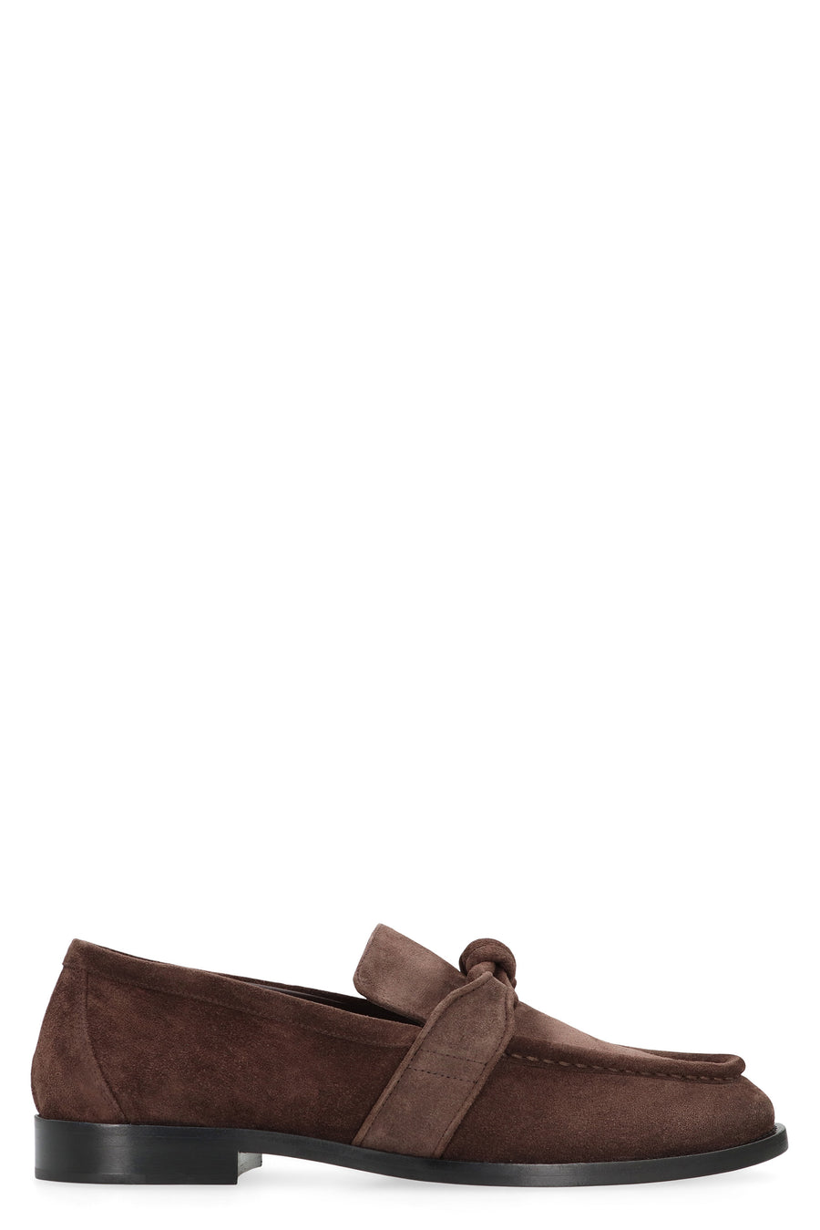 Bottega Veneta Astaire Suede Loafers Brown Chamois