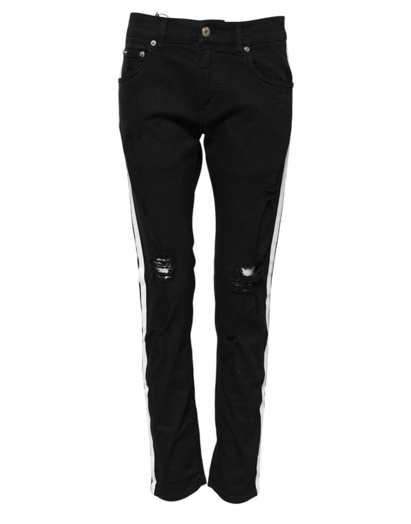 Dolce & Gabbana 89% Cotton jeans in black
