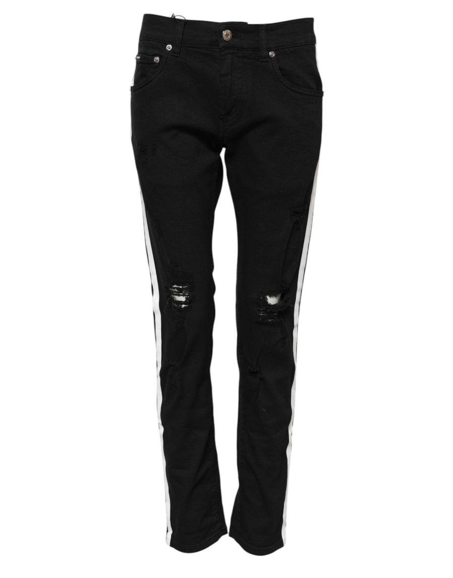 Dolce & Gabbana 89% Cotton jeans in black