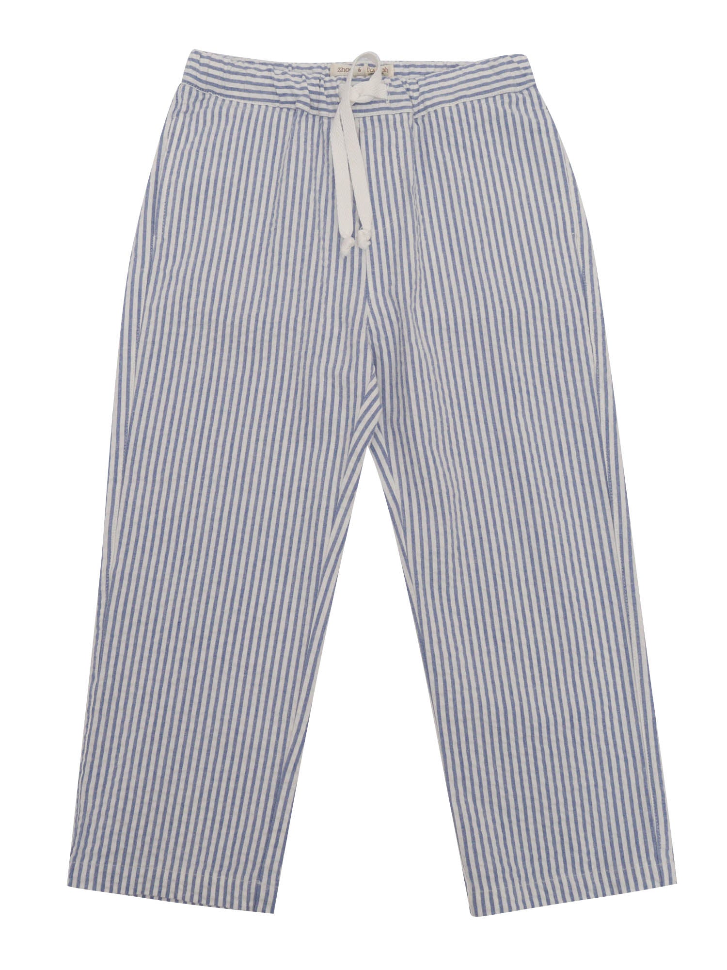 PANTS Blue Cotton Elastane