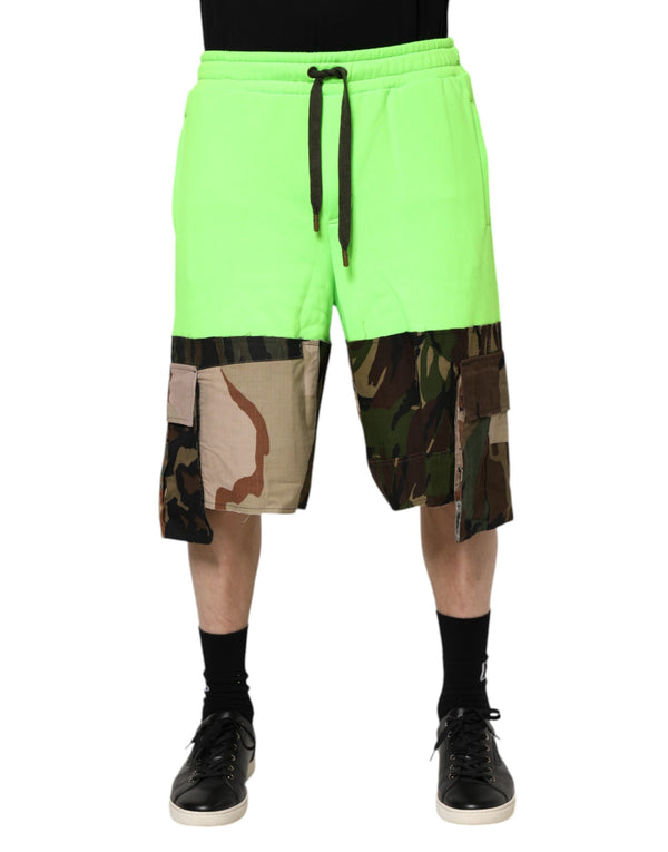 Dolce & Gabbana 100% Cotton bermuda shorts in green