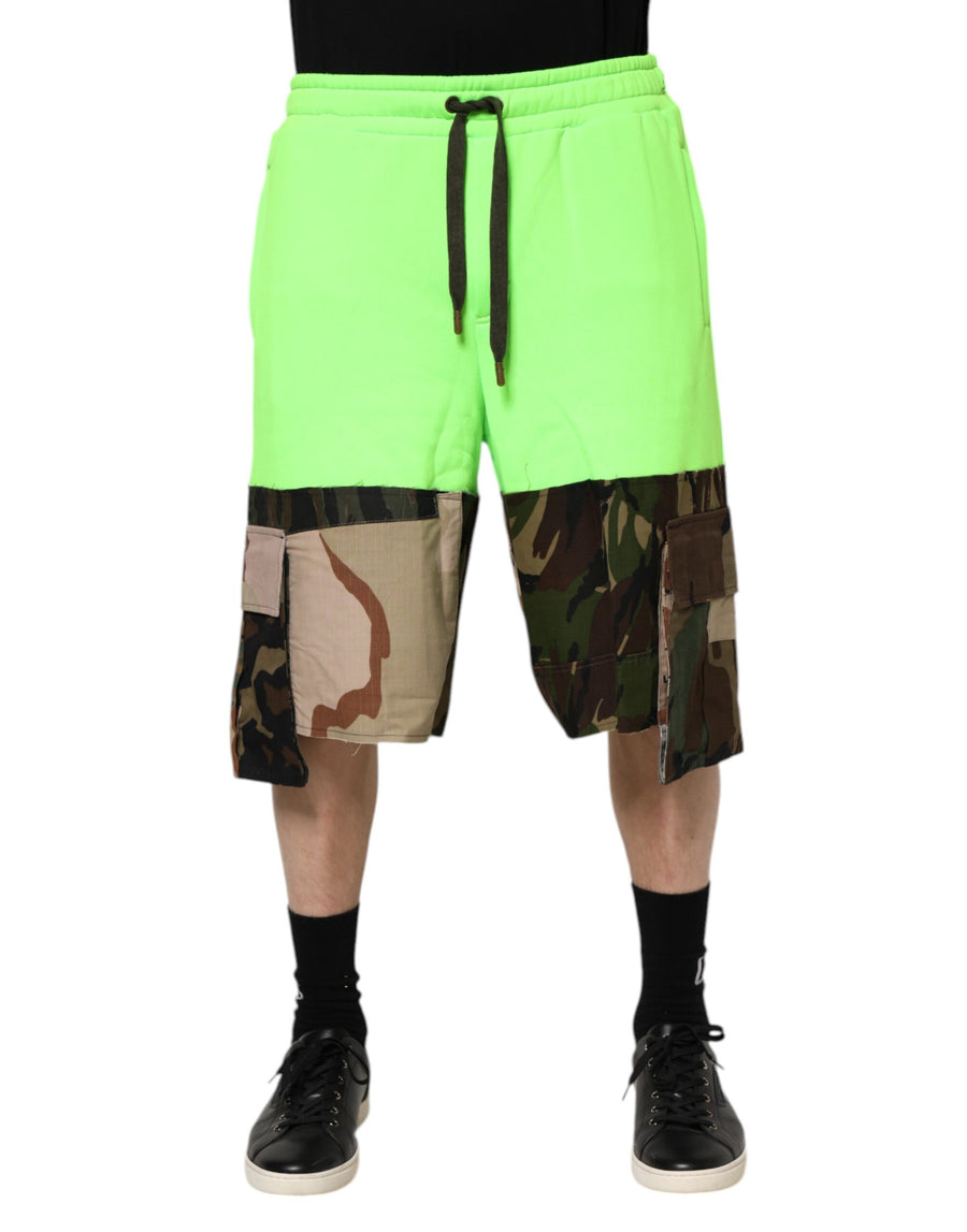 Dolce & Gabbana 100% Cotton bermuda shorts in green