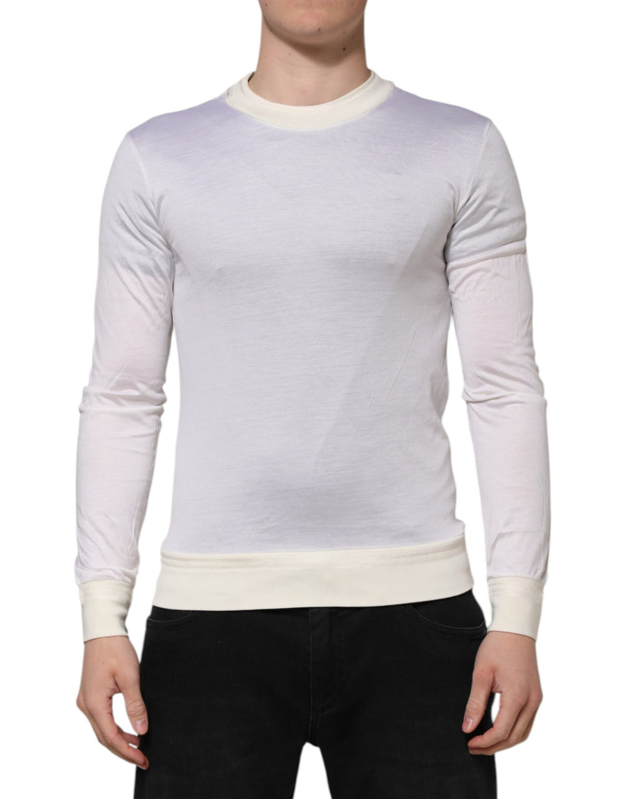 Dolce & Gabbana 100% Silk t-shirt in white