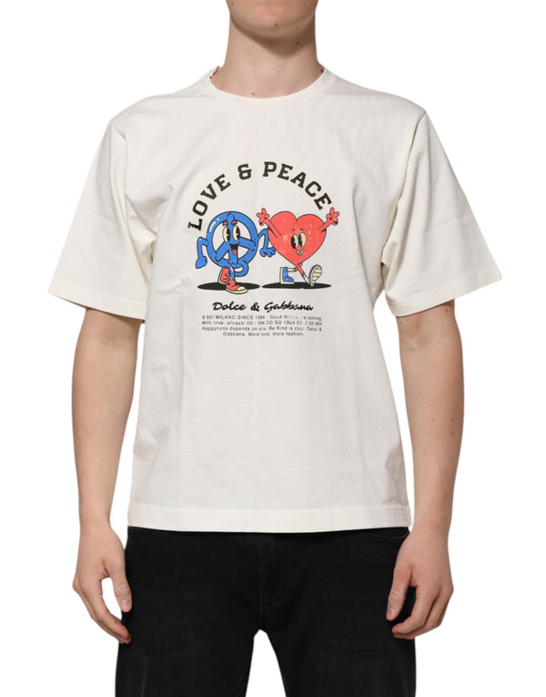 Dolce & Gabbana 100% Cotton t-shirt in white