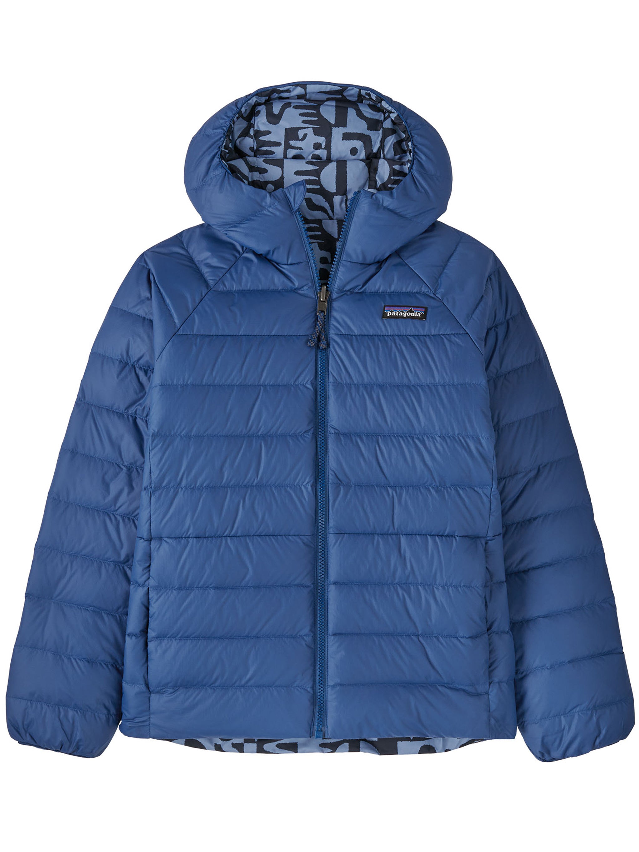 Reversible Down Sweater Blue Piumino