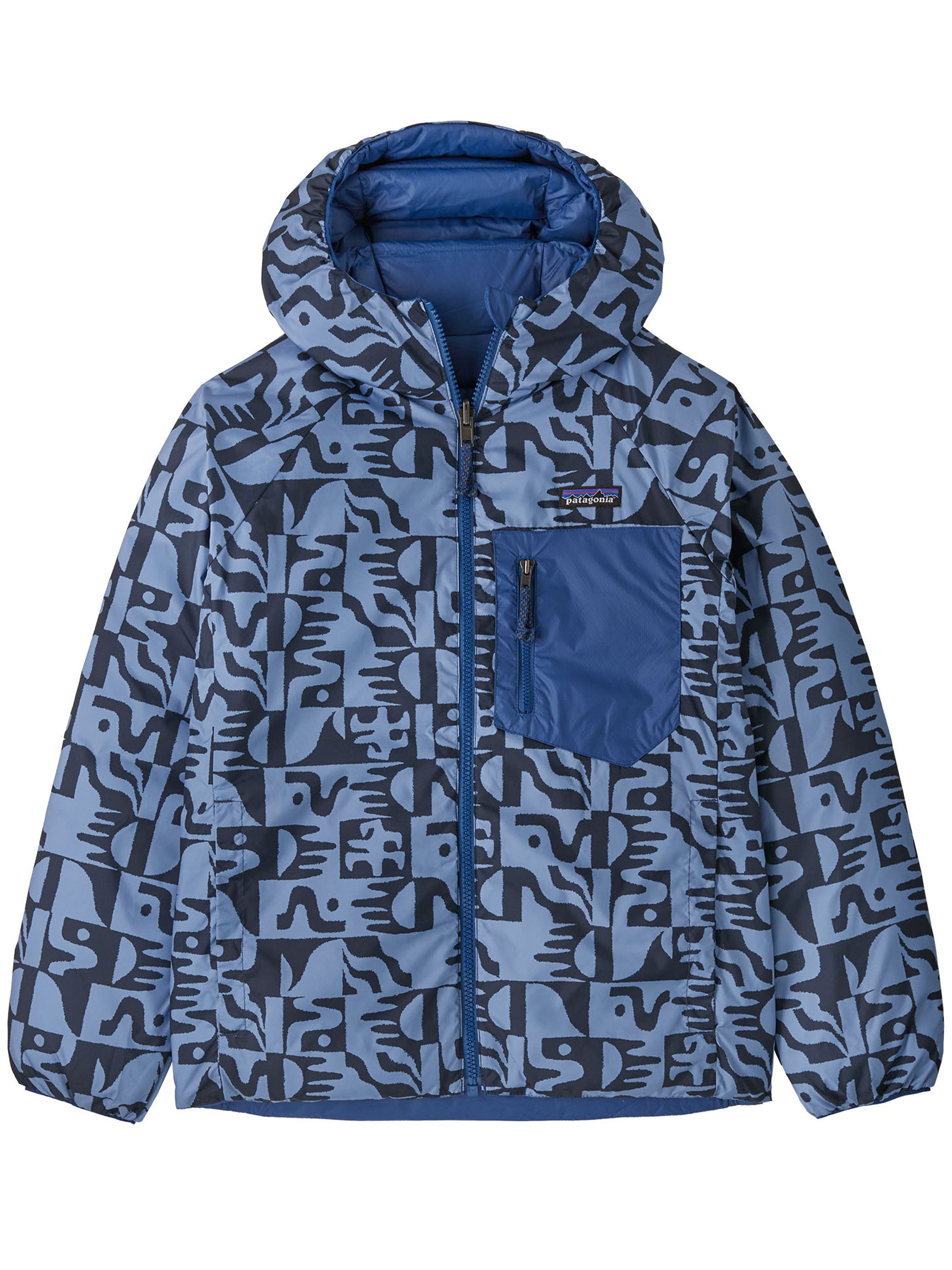 Reversible Down Sweater Blue Piumino