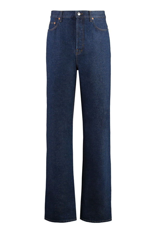 Gucci Wide-Leg Jeans Denim Cotton Regular & Straight-leg