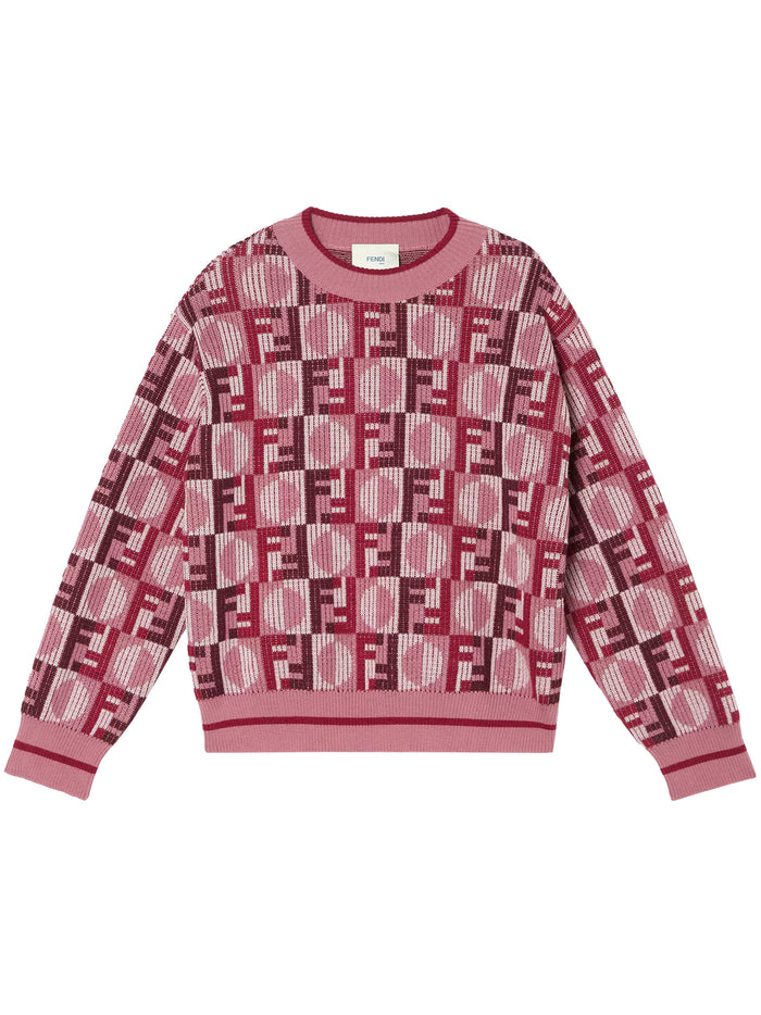 Girocollo Ff Pink & Purple Maglia