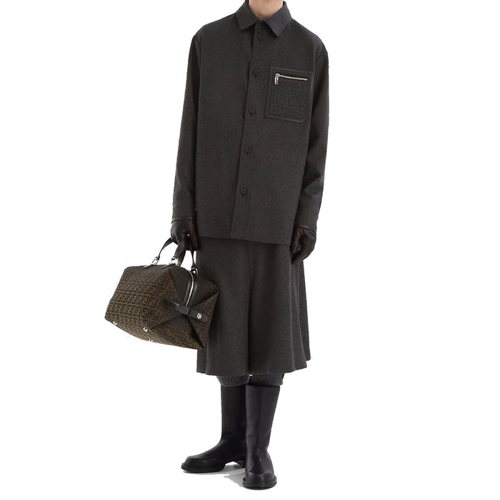 Go-To Cashmere Jacket Gray Elastane