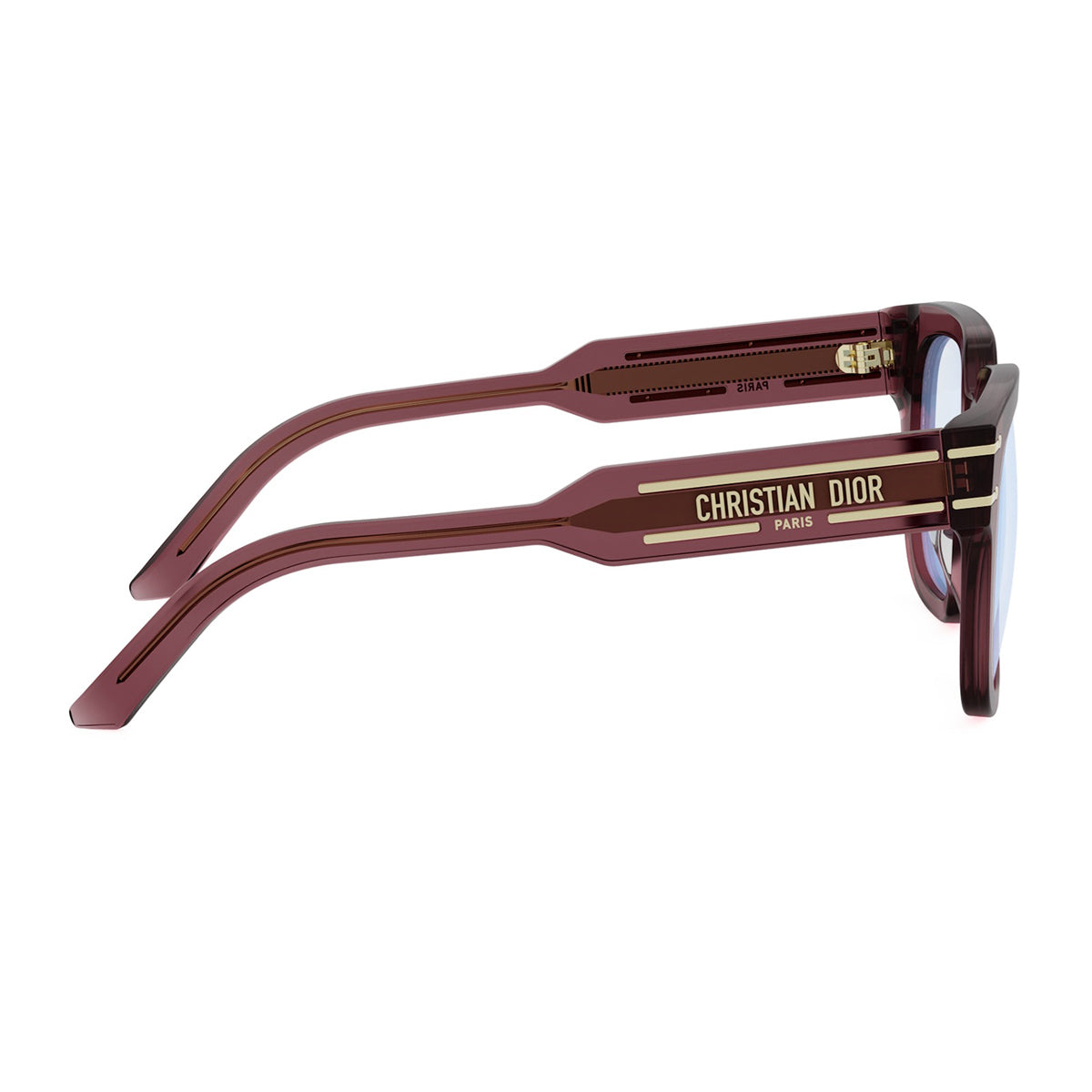 DiorSignatureO S5I 35BB Bordeaux Transparent Rosso Acetate Occhiali Da Vista