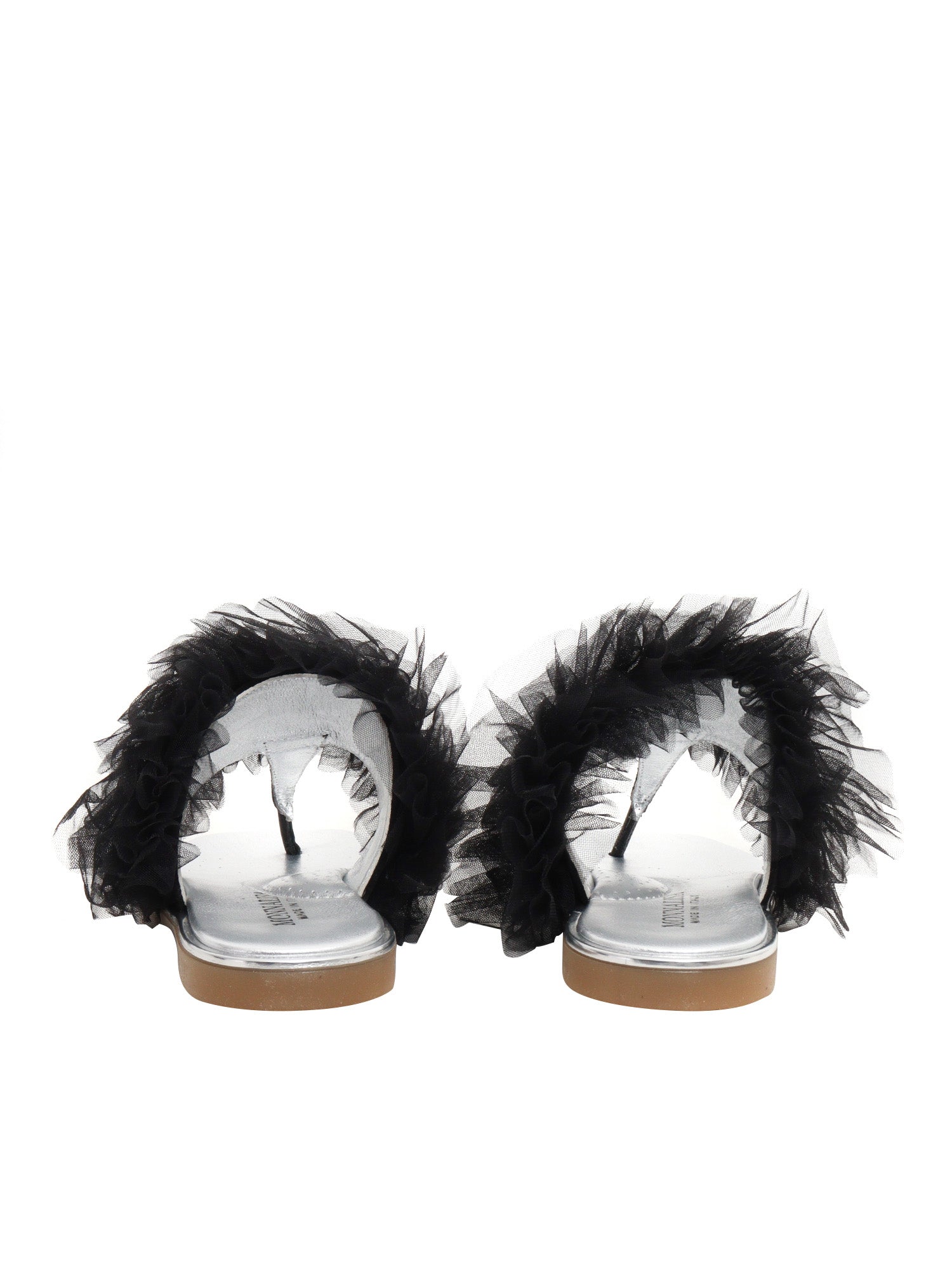 Thong sandals Black Leather