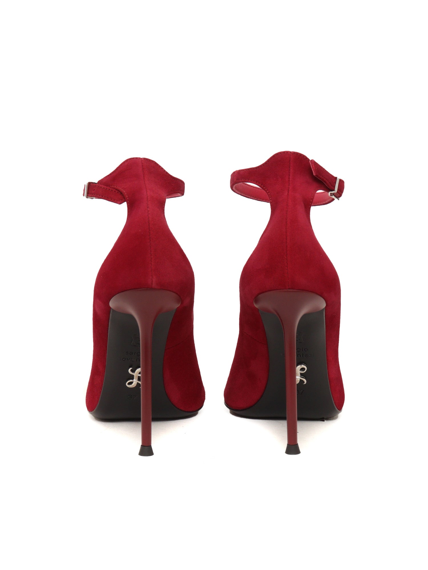 Livia5 Camoscio Burgundy Shoes Red Pump