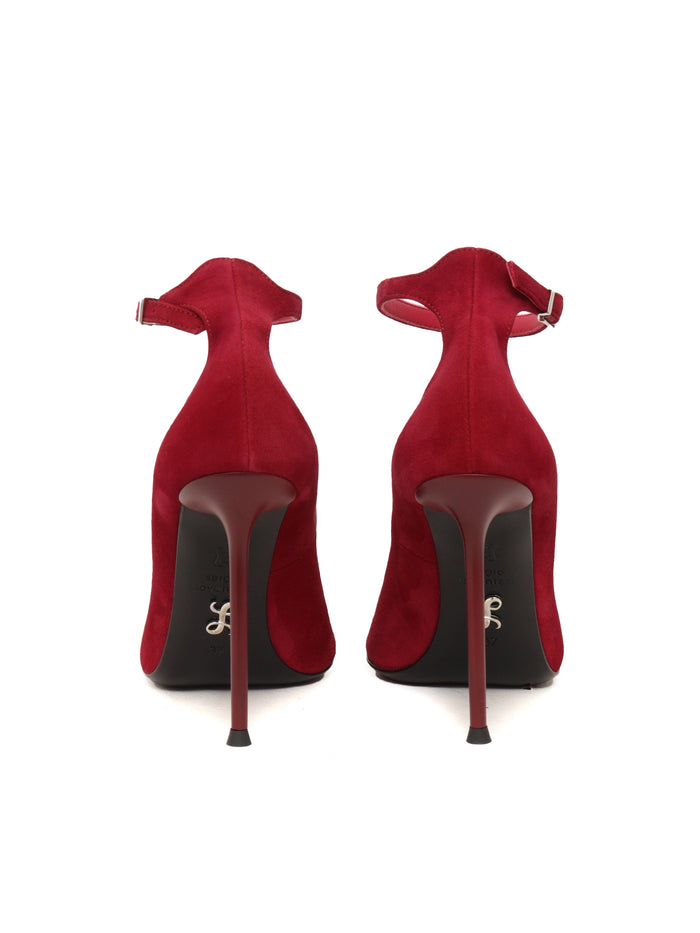 Livia5 Camoscio Burgundy Shoes Red Pump