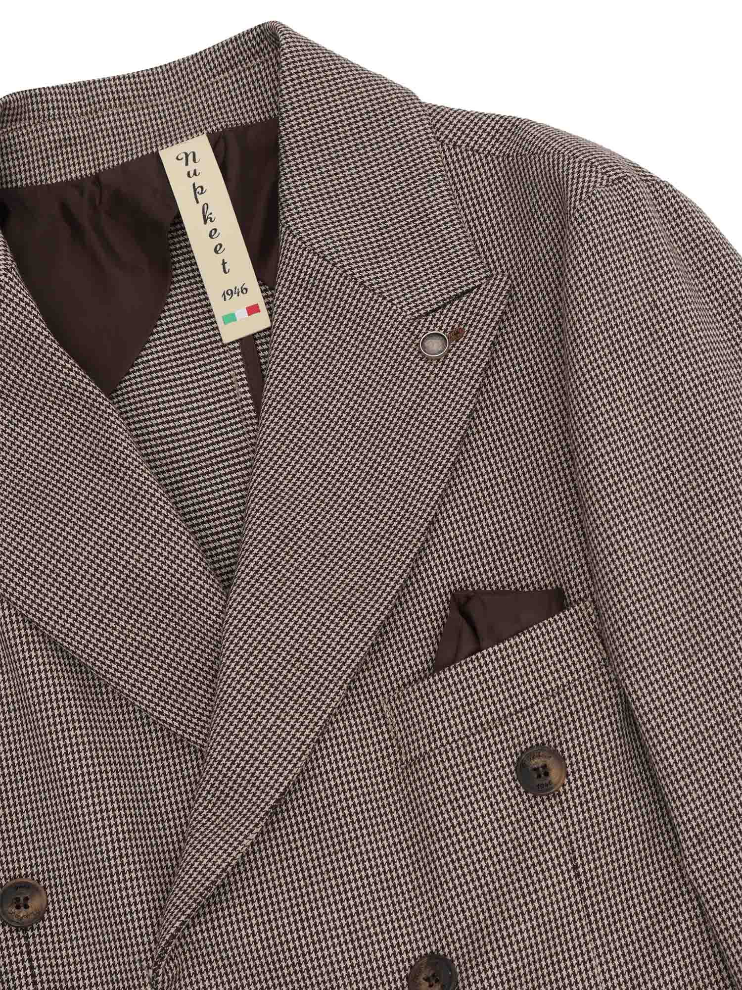 Double-Breasted Blazer Beige Jacket