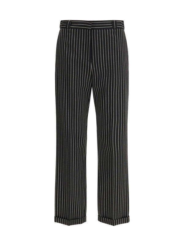 Tom Ford 70% wool trousers in black