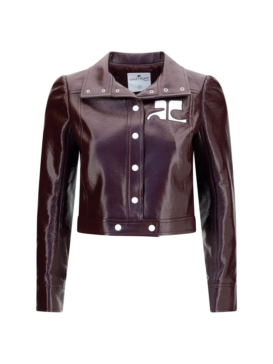 CourrèGes 88% Cotton jacket in red