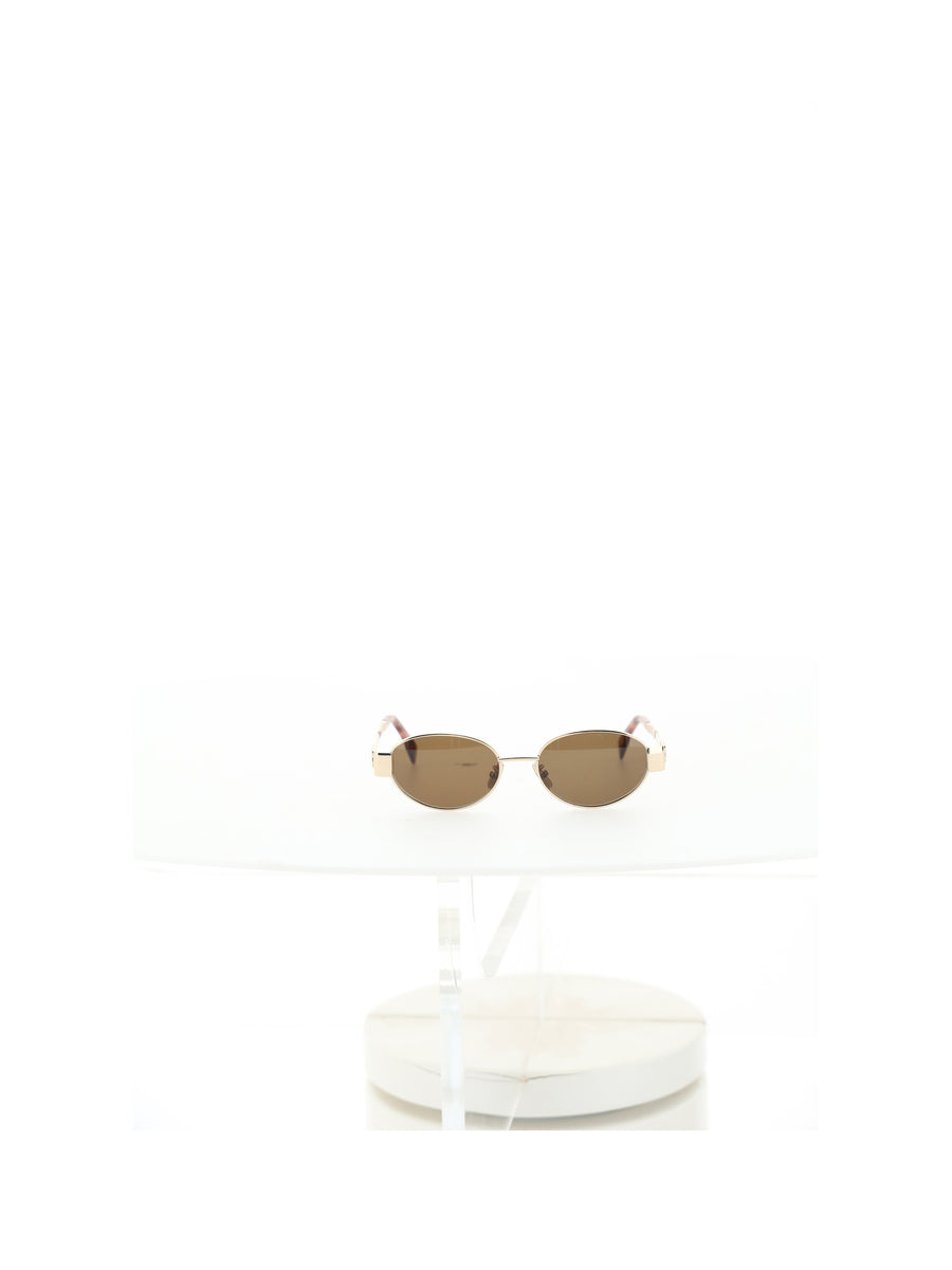 Sunglasses Triomphe Rose Gold-Brown Gold/brown Metal