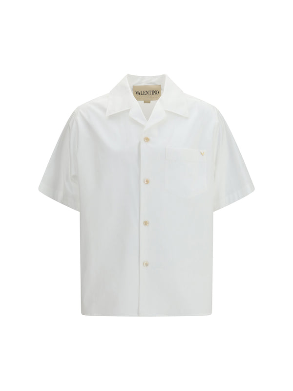 Bowling Shirt Vgold White Cotton