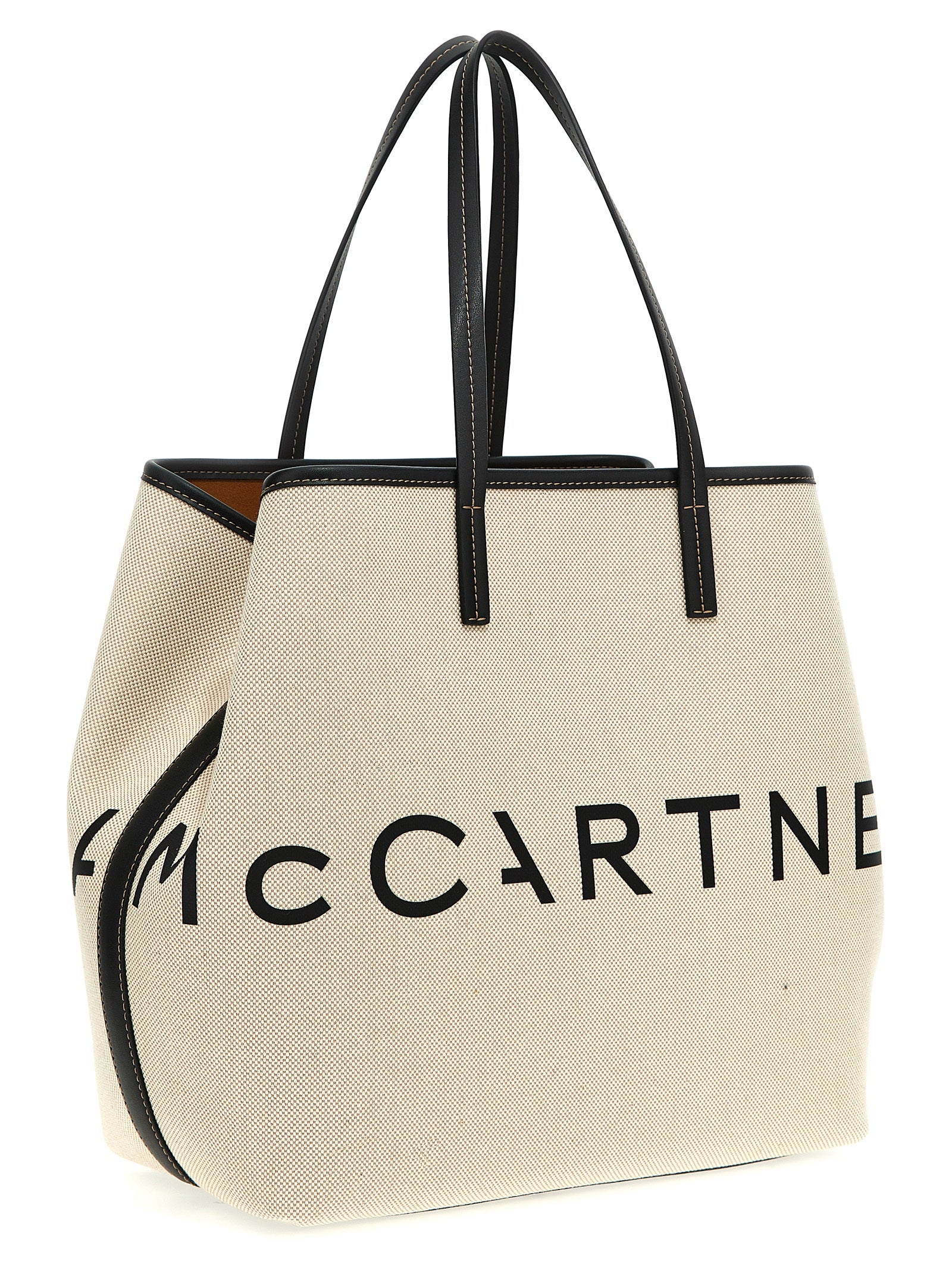 Logo shopping bag Beige Cotton Tote