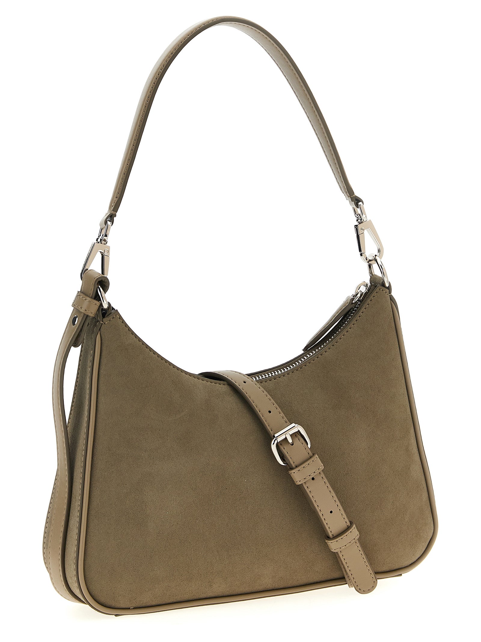 Hobo small shoulder bag Gray Polyamide