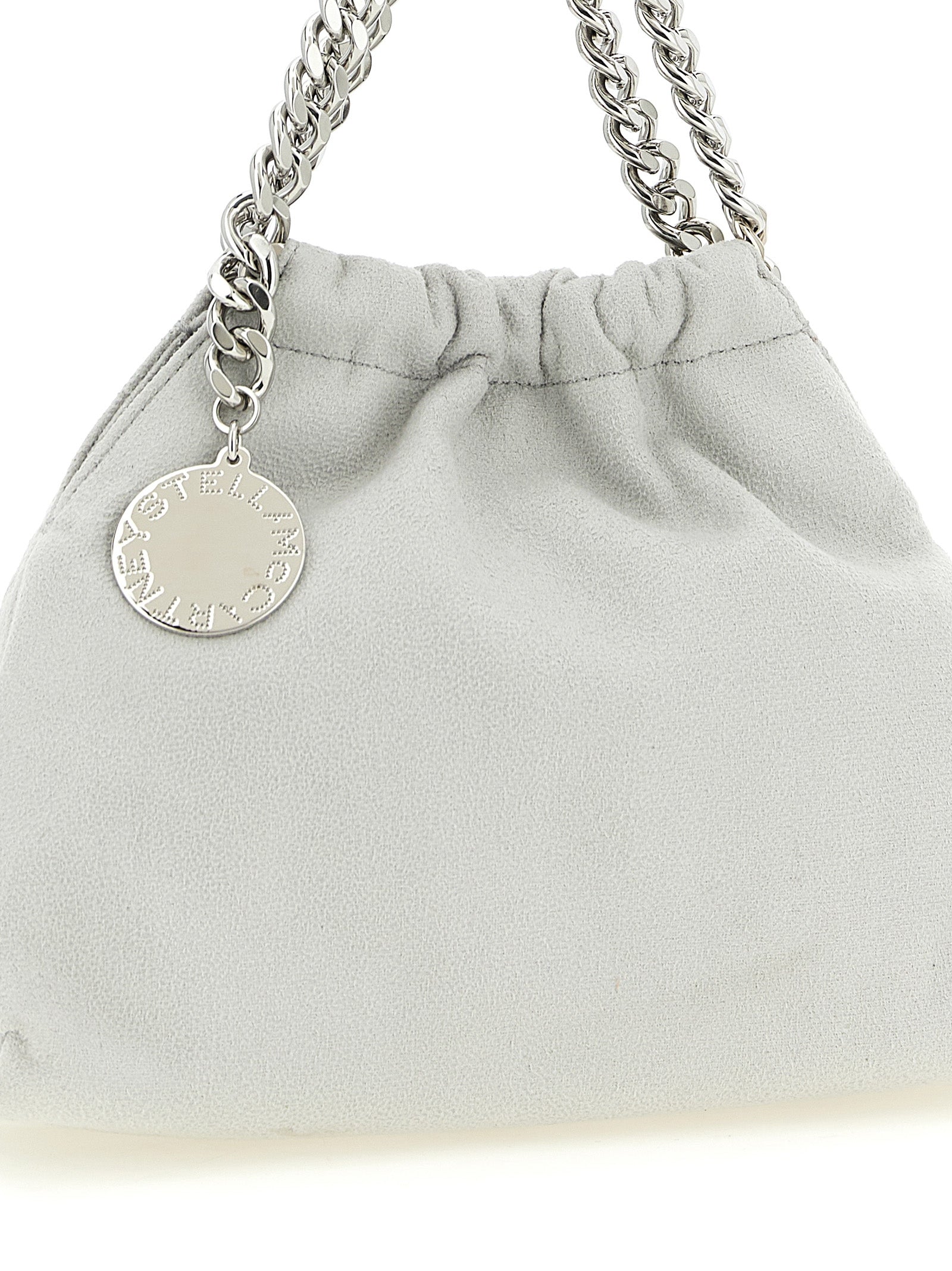Falabella Mini Drawstring handbag Gray Polyester Hand Bags