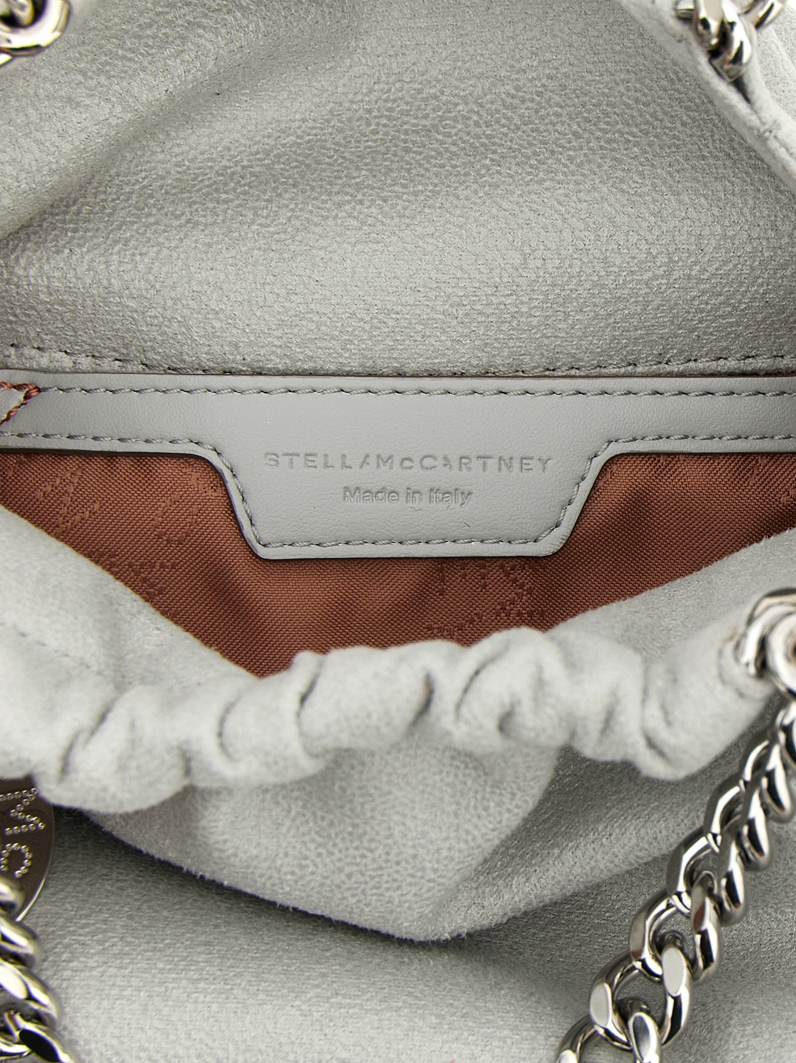 Falabella Mini Drawstring handbag Gray Polyester Hand Bags
