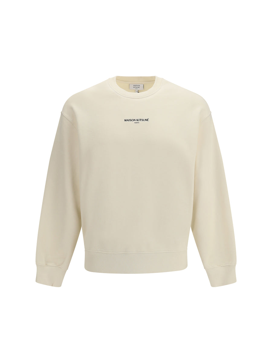 Maison Kitsuné 100% Cotton sweatshirt in beige