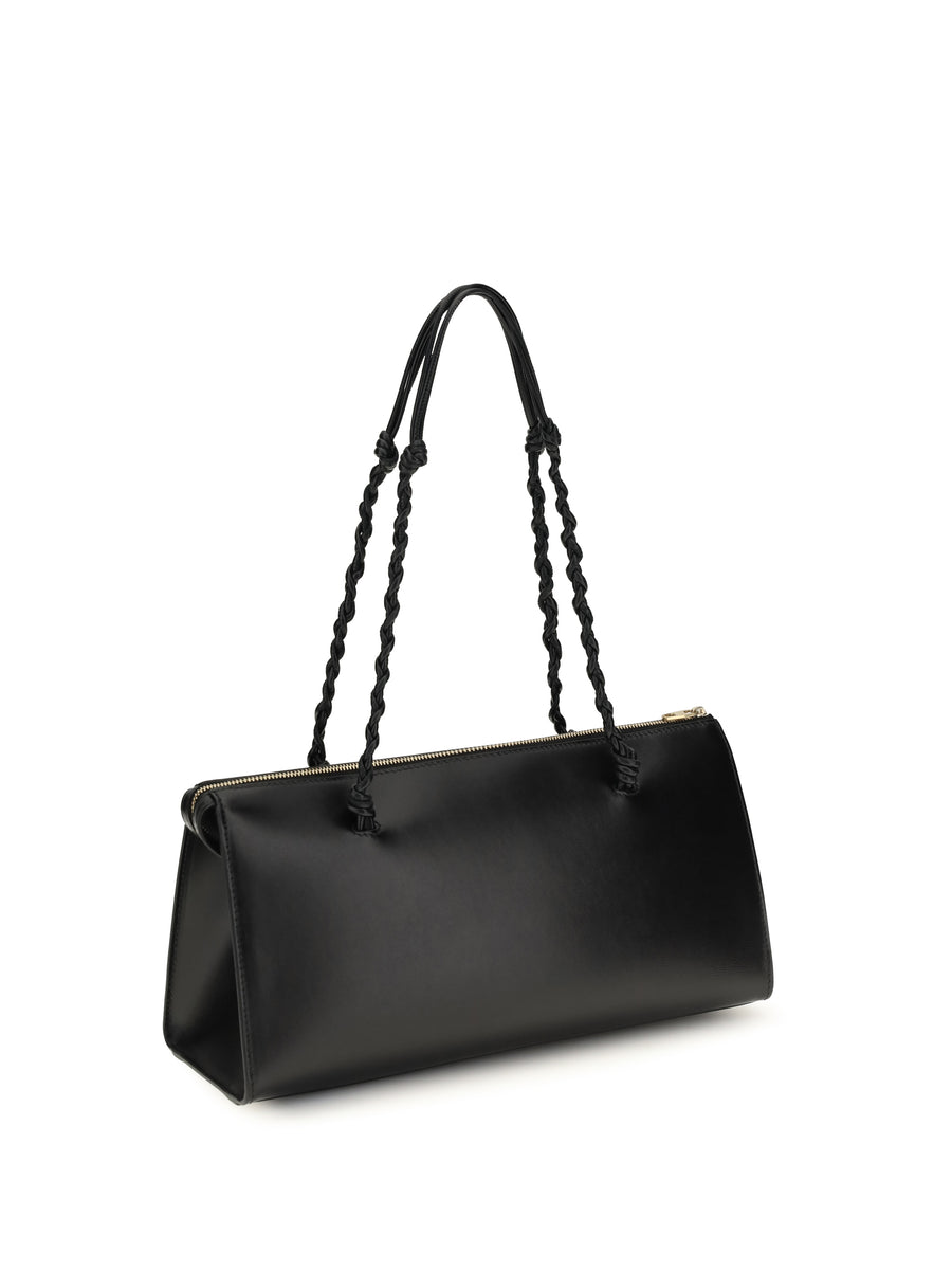 Shoulder Bag Tangle Black Leather Calf (bos Taurus)