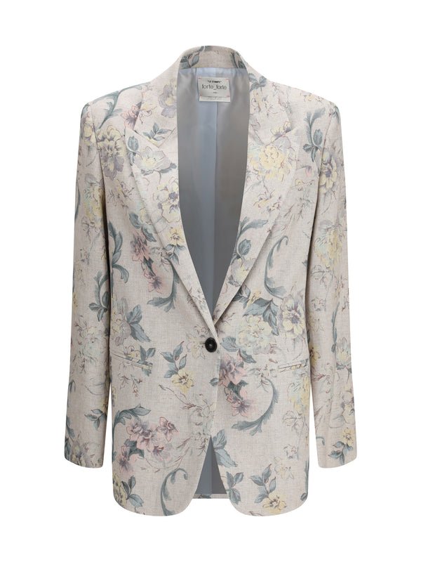 Forte_forte 70% Viscose blazer in purple