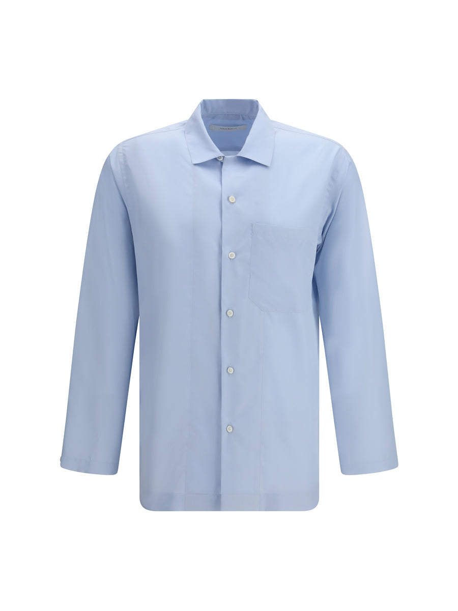 Umit Benan 100% Silk shirt in blue