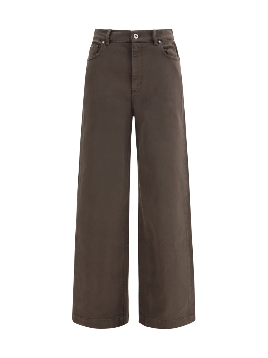 Drill Pants Testa Di Moro Cotton; Elastane