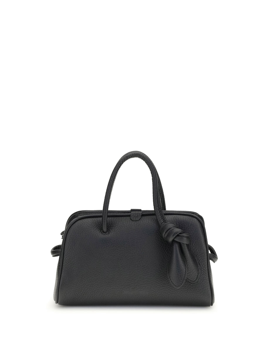 Jacquemus 100% calf leather top handle bag in black