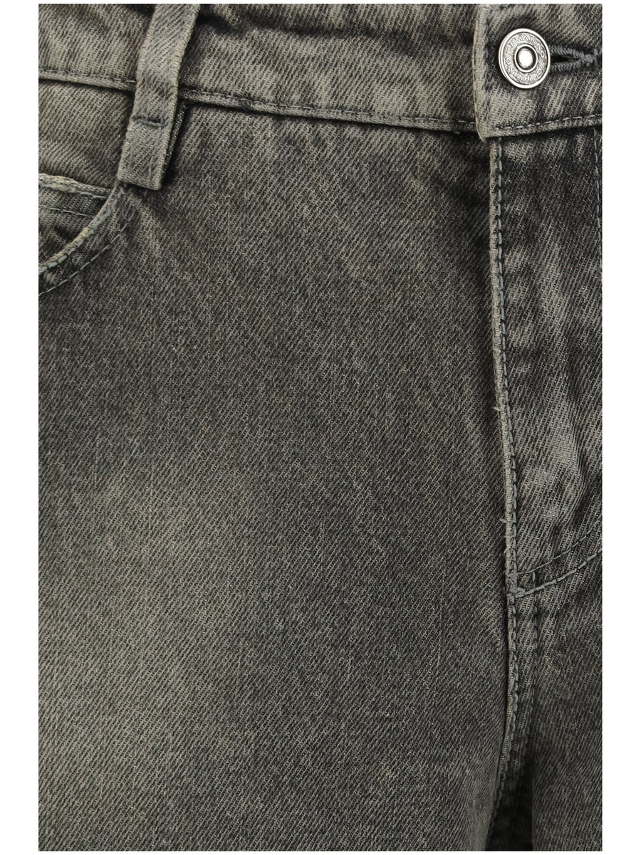 Baggy Jeans Jet Black Cotton