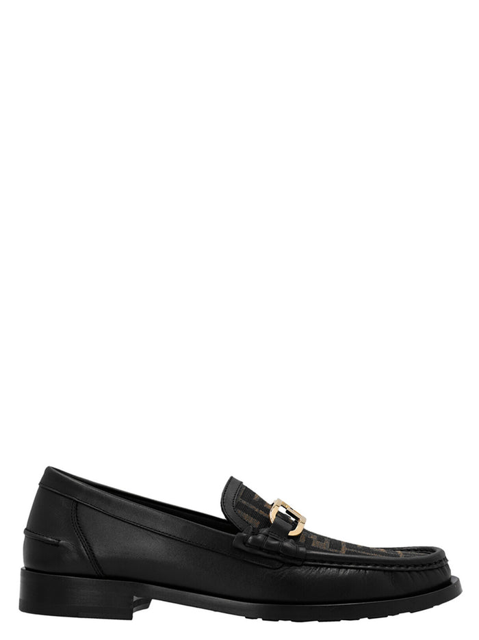 OLock loafers Black Polyamide Cotton